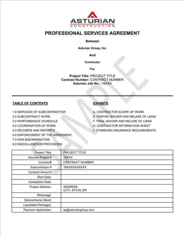 professional services agreement graphic